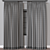 Modern 3D Curtain Model - FBX & OBJ Formats 3D model small image 4