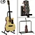 Premium Cort OC8 Acoustic Guitar 3D model small image 6