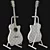 Premium Cort OC8 Acoustic Guitar 3D model small image 11