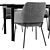 Cozy Dining Chair Set: Areal Table 3D model small image 4