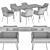 Cozy Dining Chair Set: Areal Table 3D model small image 5