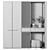  Modern Spacious Hallway Unit 3D model small image 3