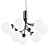 Elegant APIALES 9-Light Chandelier 3D model small image 1
