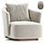 Sleek Modern Caspia Armchair 3D model small image 2