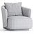 Sleek Modern Caspia Armchair 3D model small image 4