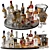 Luxury Whiskey Decanter Set No2 3D model small image 1