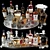 Luxury Whiskey Decanter Set No2 3D model small image 2