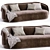 Modern Elegance PIA Sofa 3D model small image 1