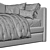 Rustic Camelback Daybed Trundle Bed 3D model small image 4