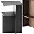 Sleek Modern Atik Bedside Table 3D model small image 3