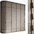 Bespoke Kushi Wardrobe Cabinet 3D model small image 1