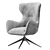 Swivel Lounge Chair Lucille 3D model small image 2