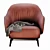 Contemporary Poliform Kaori Armchair 3D model small image 2