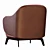 Contemporary Poliform Kaori Armchair 3D model small image 5