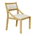 Seadrift Oak Upholstered Dining Chair 3D model small image 10