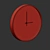 Minimalist Metal Clock Vray Render 3D model small image 3