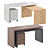 Modern L-Shaped Swivel Desk 3D model small image 2