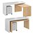 Modern L-Shaped Swivel Desk 3D model small image 4