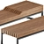 Modern PORTO Bench 401, Vestre 3D model small image 3