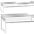 Vestre PORTO Bench 403, 240cm 3D model small image 4