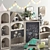 Castle Bookcase Children's Furnishing 3D model small image 2