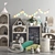 Castle Bookcase Children's Furnishing 3D model small image 3