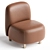  Modern Leathaire Lounge Seat 3D model small image 2