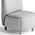  Modern Leathaire Lounge Seat 3D model small image 3