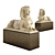 Majestic Egyptian Sphinx Lady Sculpture 3D model small image 2