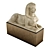 Majestic Egyptian Sphinx Lady Sculpture 3D model small image 3