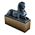 Majestic Egyptian Sphinx Lady Sculpture 3D model small image 4