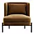 Milos Armchair Model Export Comfort 3D model small image 4