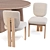 Modern Round Dining Set: Nera Table & Sydney Chair 3D model small image 6