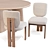 Modern Round Dining Set: Nera Table & Sydney Chair 3D model small image 7