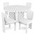 Modern Round Dining Set: Nera Table & Sydney Chair 3D model small image 2