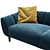 Kaza Bayton Sofa: Modern Comfort 3D model small image 4