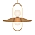 Modern Brass Led Pendant Light 3D model small image 1