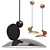 Sleek Equilibrium Pendant Light 3D model small image 2