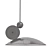 Sleek Equilibrium Pendant Light 3D model small image 3