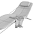 Modern Wireflow Chaise Lounge 3D model small image 6