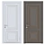 Classic Wood Door Set 3D model small image 4