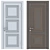 Classic Wood Door Set 3D model small image 10