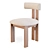 Ceremonie Natural Boucle Dining Chair 3D model small image 3