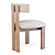 Ceremonie Natural Boucle Dining Chair 3D model small image 4