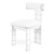 Ceremonie Natural Boucle Dining Chair 3D model small image 7