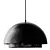 Elegant Black Metal Ceiling Lamp 3D model small image 1
