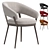 Modern Ray Dining Chair Set 3D model small image 2