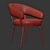 Modern Ray Dining Chair Set 3D model small image 5