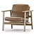 Contemporary Riva Armchair Design 3D model small image 1