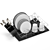 Tower Essentials Dish Drainer Set 3D model small image 2